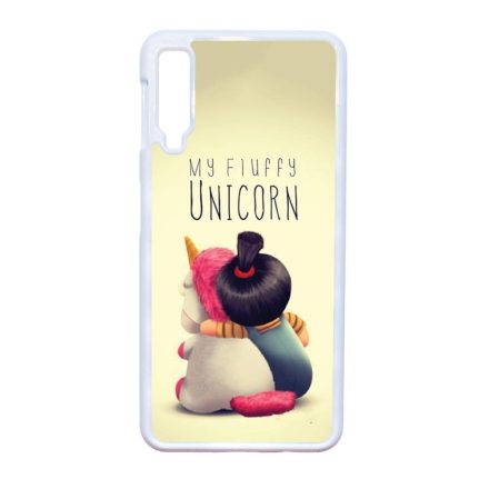 agnes unikornis gru my fluffy unicorn Samsung Galaxy A7 (2018) fehér tok
