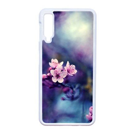 tavasz virágos cseresznyefa virág Samsung Galaxy A7 (2018) fehér tok