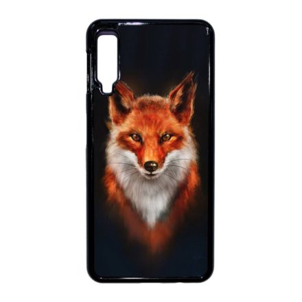 róka rókás fox Samsung Galaxy A7 (2018) fekete tok