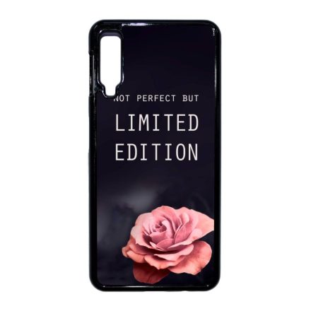 i am Not Perfect But Limited edition viragos rose rozsas Samsung Galaxy A7 (2018) fehér tok