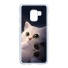 cica cicás macska macskás panda pandás Samsung Galaxy A8 (2018) fekete tok