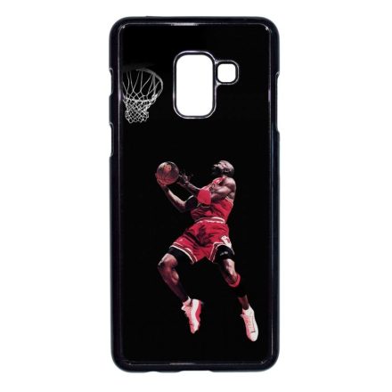 Michael Jordan kosaras kosárlabdás nba Samsung Galaxy A8 (2018) fekete tok