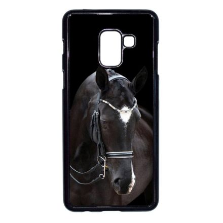 barna lovas ló Samsung Galaxy A8 (2018) fekete tok