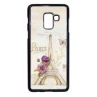 vintage párizs párizsi eiffel torony tornyos Samsung Galaxy A8 (2018) fehér tok