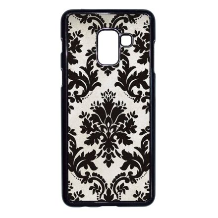 vintage fekete fehér Samsung Galaxy A8 (2018) fekete tok