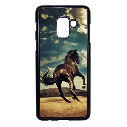 lovas ló mustang mustangos Samsung Galaxy A8 (2018) fekete tok