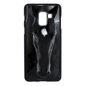 lovas fekete ló Samsung Galaxy A8 (2018) tok