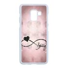 csajos lila infinity infinitis végtelen Samsung Galaxy A8 (2018) fekete tok