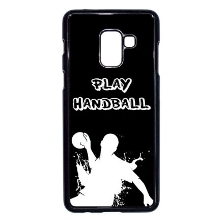 kézilabda kézilabdás kézizz handball Samsung Galaxy A8 (2018) fekete tok