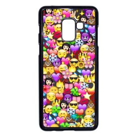 emoji Samsung Galaxy A8 (2018) fekete tok