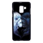 oroszlán napom csillagom yin yang szerelem love Samsung Galaxy A8 (2018) fekete tok