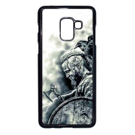 vikings ragnar lothbrok Samsung Galaxy A8 (2018) fekete tok