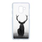 szarvas szarvasos agancs őszi fehér Samsung Galaxy A8 (2018) fekete tok