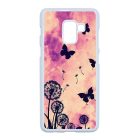 pillangós lepkés pitypang tavaszi Samsung Galaxy A8 (2018) fehér tok