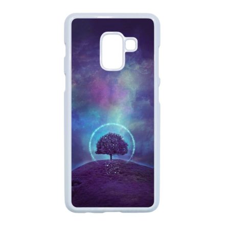 életfa kelta fantasy galaxis életfás life tree Samsung Galaxy A8 (2018) fehér tok