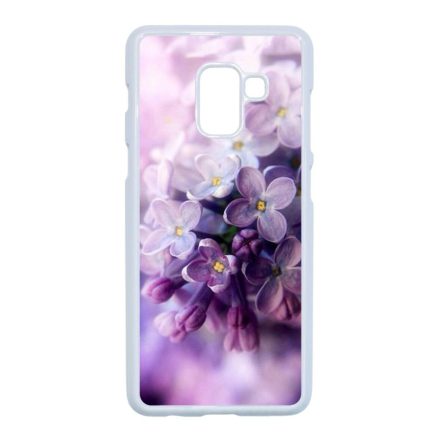 orgona tavaszi orgonás virágos Samsung Galaxy A8 (2018) fehér tok