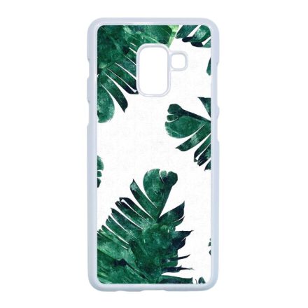 Pálmafa nyár Samsung Galaxy A8 (2018) fehér tok