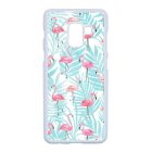 Flamingo Pálmafa nyár Samsung Galaxy A8 (2018) fehér tok