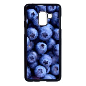 Áfonya kék Samsung Galaxy A8 (2018) fekete tok