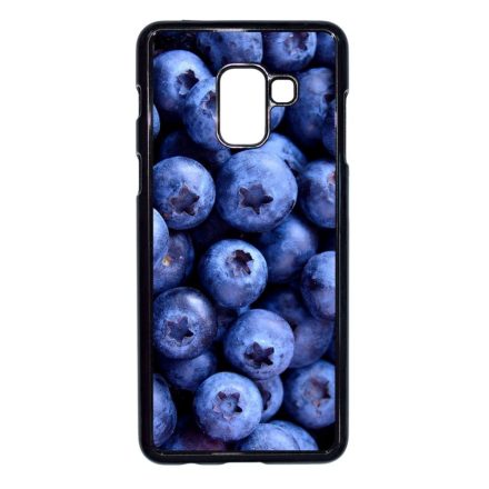 Áfonya kék Samsung Galaxy A8 (2018) fekete tok