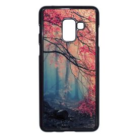 őszi erdős falevél természet Samsung Galaxy A8 (2018) tok