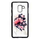 Marble Love marvany mintas viragos Samsung Galaxy A8 (2018) fehér tok