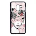 Spirit woman art tavaszi viragos Samsung Galaxy A8 (2018) fehér tok