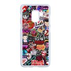 Stranger things matricabomba stickerbomb Samsung Galaxy A8 (2018) fekete tok