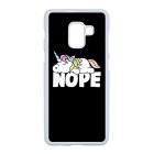NOPE unikornis unicorn egyszarvú Samsung Galaxy A8 (2018) tok