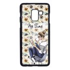 Én időm csajos őszi mintás Samsung Galaxy A8 (2018) tok