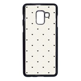 Elegáns szívecskés - CREAM - szives csajos Samsung Galaxy A8 (2018) tok