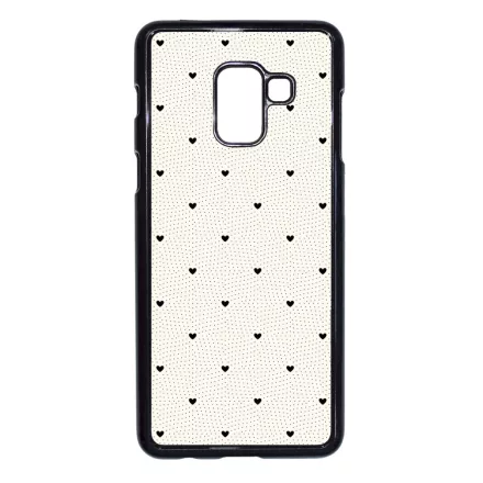 Elegáns szívecskés - CREAM - szives csajos Samsung Galaxy A8 (2018) tok
