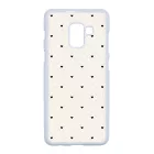 Elegáns szívecskés - CREAM - szives csajos Samsung Galaxy A8 (2018) tok