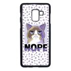 NOPE Cat Antisocial Antiszocialis Meno Trendi Samsung Galaxy A8 (2018) tok