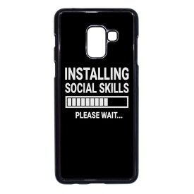 Installing social skills Antisocial Antiszocialis Meno Trendi Samsung Galaxy A8 (2018) tok