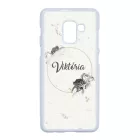 kerd a neveddel marble marvany mintas Rozsa viragos Samsung Galaxy A8 (2018) tok