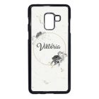 kerd a neveddel marble marvany mintas Rozsa viragos Samsung Galaxy A8 (2018) tok