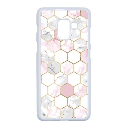 Geometric Rose Gold marvanyos marvany mintas Samsung Galaxy A8 (2018) tok