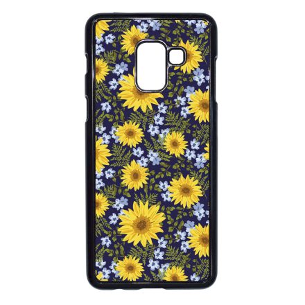 Csodaszep napraforgos Hello Nyar Samsung Galaxy A8 (2018) tok