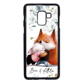 Kerd a neveddel - Nyuszi es Roka - osz Samsung Galaxy A8 (2018) tok