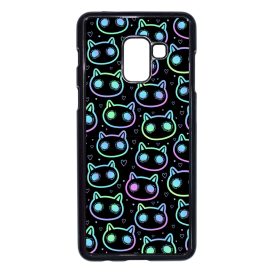Halloween Macskak - Blue Samsung Galaxy A8 (2018) tok