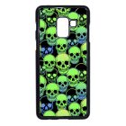 Green Skulls - Halloween Samsung Galaxy A8 (2018) tok