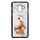 Cuki corgi kutyus - Téli mintás Samsung Galaxy A8 (2018) tok