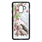 Nyuszi és Süni - Téli mintás Samsung Galaxy A8 (2018) tok