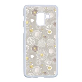 Csodaszép Aranyló téli mintás Samsung Galaxy A8 (2018) tok