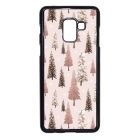 Rózsaszín karácsonyi fenyőfa mintás Samsung Galaxy A8 (2018) tok