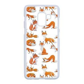 Rajzolt Róka mintás Samsung Galaxy A8 (2018) tok