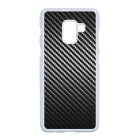 Ezüst karbon fiber mintás Samsung Galaxy A8 (2018) tok