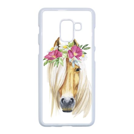 Csodaszép rajzolt lovas Samsung Galaxy A8 (2018) tok