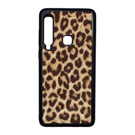 leopárd minta mintás Samsung Galaxy A9 (2018) fekete tok